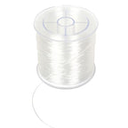 Clear Elastic String for Bracelets,0.8 mm 607 Feet Jewelry Making Beading Thread, Transparent Stretchy Bracelet String