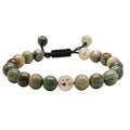 Amazing Gemstone African Bloodstone Bracelet for Women Men's Gifts - Protection Healing Crystal Bracelet - 8mm Gemstone Beaded Adjustable Bracelet Pulseras Para Hombres Mujer Stocking Stuffers - color: African Bloodstone