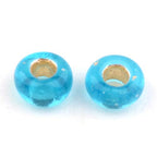 Craftdady 12/0 Trasparent Round Glass Seed Beads 2mm Silver Lined Tiny Loose Pony Spacer Beads DarkTurquoise About 3000Pcs for Jewelry Making Hole: 0.3mm - color: Transparent DarkTurquoise, 2x1.5mm