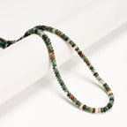 ICAI Beads Natural 2x4mm Rondelle Beads, Abacus Disk Stone Spacer Beads – Loose Natural Gemstone Beads for DIY Bracelet, Necklace, Jewelry Making (India Agate) - color: India Agate, size: 2x4