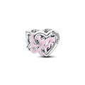 Mother Heart Charms for Bracelets Love Mom Flowers Charm Jewellery for Women - style: Entwined Heart & Butterfly Charm
