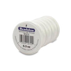 Beadalon Silk Thread Beading Thread | Bead String for Jewelry Making & Bracelets | White | Size F 0.5 oz 420 ft - color: White, style: Size F
