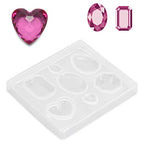 Resin Silicone Clearance, Faceted Clear Silicone for Jewelry Craft Making