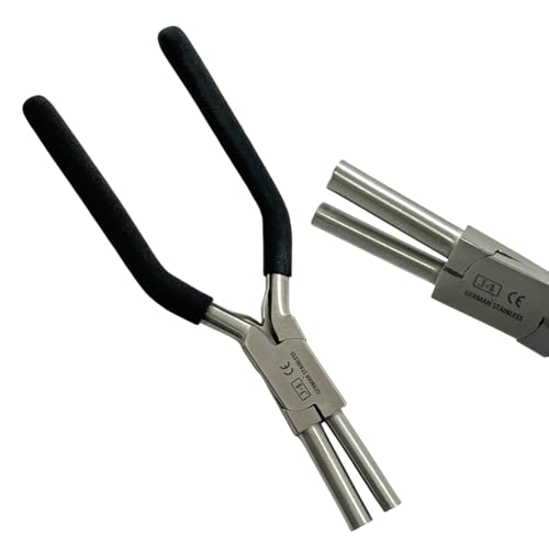 Bail Making Pliers with PVC Grip Handle | for Making S-Hooks, Ear Loops, Jump Loops, Bail, and More - German Stainless Steel ((6-IN-1) 2mm to 9mm Loops) - size: (6-IN-1) 2mm to 9mm Loops