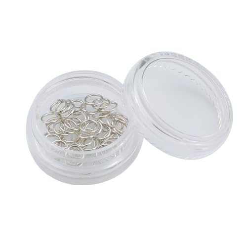 BEADIA 925 Sterling Silver Jump Rings 0.6x5mm 50pcs for Jewelry Making Findings - size: 0.6x5mm