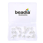BEADIA Silver Plated Lobster Clasps Non Tarnish 12mm 20pcs for Jewelry Making Findings - color: Lobster Clasps Silver, size: 12mm