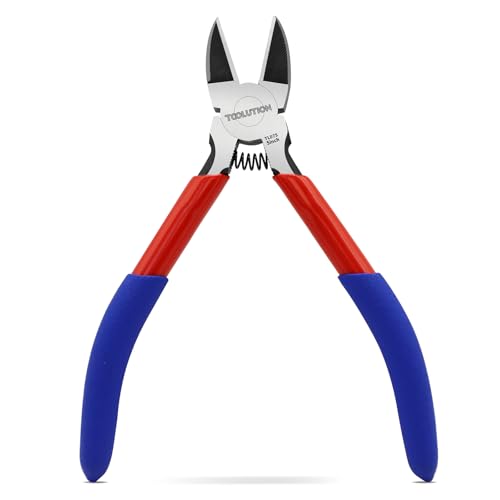 5" Small Wire Cutters - Side Cutter for Crafting Diagonal Cutting Pliers - Spring Loaded Wire Snips Dikes Clippers - Flush Cutters for Jewelry Making Artificial Flowers - size: 1 Pack
