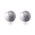 150 Pcs 8mm White Turquoise Beads Natural Gemstones Round Loose Beads for DIY Jewelry Making Energy Healing Power Stones - color: White Turquoise, size: 8mm