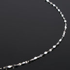 UMAOKANG 16.4 Feet White Enamel Chain for Jewelry Making Stainless Steel Lip Chains Bulk on Spool - color: Steel-White