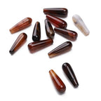 BEADIA Natural Dream AgateTeardrop Stone Beads 10x30mm 12pcs Dangle Earring Charm for DIY Jewelry Making - color: Dream Agate