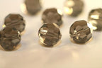 100pcs Adabele Austrian 4mm (0.16 Inch) Small Faceted Loose Round Crystal Beads Smoked Quartz Compatible with 5000 Swarovski Crystals Preciosa SS2R-421 - color: Smoked Quartz, size: 4mm Small (100pcs)