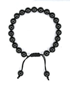 Amazing Gemstone Black Tourmaline Bracelet for Women Men's Gifts - Protection Healing Crystal Bracelet - 8mm Gemstone Beaded Adjustable Bracelet Pulseras Para Hombres Mujer Stocking Stuffers - color: Black Tourmaline