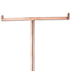 Polmart Countertop Adjustable Display Stand Stand for Purses/Handbags, Wreaths, Wigs, Hats and Crafts (T-Stand, Rose Gold) - color: Rose Gold