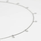 YOUBEIYEE Silver Star Necklace for Women Jewelry DIY Chains Bulk with Open Jump Rings and Lobster Clasps, Cable Link Chain Jewelry Making Supplies - color: Silver Star