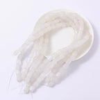 Natural Large White Crystal Cube Stone Beads 8x11mm 38cm/str Loose Semi Gemstone Stone Square Beads for Making Bracelets Necklace - color: White Crystal