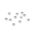 BEADIA Stainless Steel Spacer Beads 8x4mm Rondelle Loose Charm Caps Beads for DIY Jewelry Making 50pcs with 2.5mm Hole - color: 8x4mm 2.5mm