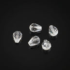 24pcs Adabele Austrian 8mm Faceted Teardrop Loose Crystal Beads Crystal Clear Compatible with 5500 Swarovski Crystals Preciosa SST-801 - color: Crystal Clear, size: 8mm x 6mm - 24pcs