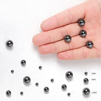 35pcs 10mm Natural Black Hematite Gemstone Beads Energy Healing Crystal Round Loose Stone Beads for Jewelry Making, DIY Bracelets Necklaces - color: Black Hematite, size: 10mm