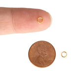 The Beadsmith Open Jump Rings – 4mm, Copper Plated, 22-Gauge (0.7mm) Wire Thickness, 144 Pieces – Findings for Making Keychains, Charms, Chain Mail and Body Jewelry - color: Copper, size: 4mm - 22 Gauge
