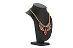Polmart Modern Necklace Display Bust (Black Leatherette, 10 ¼”H) - color: Black Leatherette, size: 10 ¼”H