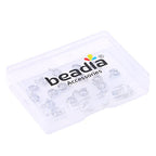 BEADIA Platinum Plated Spring Clasps Non Tarnish 6mm 20pcs for Jewelry Making Findings - color: Spring Clasps Platinum, size: 6mm