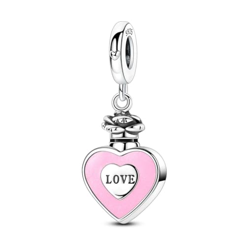 LAZA Charms for Bracelets 925 Sterling Silver Butterfly Summer Travel Ocean Lucky Charm Beads Pendant Jewelry for Women Mom - color: Love Heart
