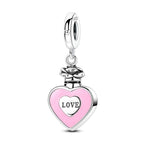 LAZA Charms for Bracelets 925 Sterling Silver Butterfly Summer Travel Ocean Lucky Charm Beads Pendant Jewelry for Women Mom - color: Love Heart