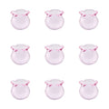FASHEWELRY 10pcs Handmade Glass Trumpet Flower Beads Colorful Crystal Floral Beads Crystal Trumpet Flower Spacer Bead Bulk for Jewelry Bracelets Earring Craft Making (Pink) - color: Pink