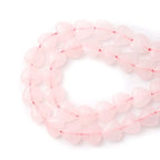 10mm Natural Rose Quartz Stone Beads Heart Shape DIY Loose Gemstone Energy Healing Crystal Charms for Jewelry Making Handmade - color: Rose Quartz