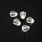 100pcs Adabele Austrian 10mm Faceted Teardrop Loose Crystal Beads Crystal Clear Compatible with 5500 Swarovski Crystals Preciosa SST-1001 - color: Crystal Clear, size: 10mm x 8mm - 100pcs