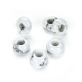 Adabele 10pcs Natural White Howlite Gemstone 8x14mm Donut Rondelle Beads Large Hole ID 5.6mm for DIY Craft Jewelry Making GW-A5 - color: Howlite, size: 14mm x 8mm - 10pcs