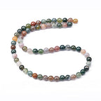 AD Beads Natural Gemstone Round Loose Beads 15" for Bracelet Necklace Earrings Jwelery Making Crafts DIY (4mm, Indian Agate) - color: Indian Agate, size: 4mm