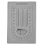 The Beadsmith Bead Board, Grey Flocked, 28” U-Shaped Channel, 8.5 x 12 inches, Design Boards for Creating Bracelets, Necklaces and Other Jewelry - size: 28" - 1 Channel