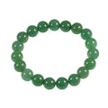 AD Beads Natural Gemstone Round Beads Stretch Bracelet Healing Reiki 10mm (Aventurine) - color: Aventurine