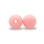 DIYOMR 100Pcs Round Silicone Beads - 15mm Pink, Ideal for Necklaces, Bracelets, Pens & Keychains - color: Pink, size: 15mm