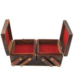 Wooden Jewelry Organizer - 3 in 1 Jewelry Box with Multiple Compartments for Rings, Necklaces, Earrings - Elegant Design for Home Storage and Gifts for Women - Durable and Stylish