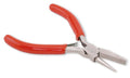 Beadalon Econo Series Flat/Round Nose Pliers, Red Vinyl-Free Grips, Steel Lap Joint, Double Leaf Springs, 5 in / 12.7 cm