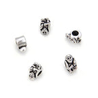 40pcs Cute Monkey Mother Love Large Hole Animal Loose Beads (4.5mm Hole) Antique Silver Metal Spacer for DIY Craft Jewelry Making MEC-A8 - size: Monkey Mother Love