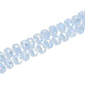 PATIKIL 75 Pcs 8mm OD 5mm Thick Crystal Glass Beads, Rondelle Crystal Beads Faceted Cut Gemstone Strand with Spacer Beads for Craft, Bracelet, Necklace, Light Blue Jade - color: Light Blue Jade