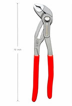 10-Inch Groove Joint Plier, Adjustable Pliers Multi-Purpose Water Pump Pliers, Tongue And Groove Plier, V-Jaw, Chrome-Vanadium Steel,Slip Joint Plier Set For Craftsman Lineman Engineer (10inch) - style: 10 inch