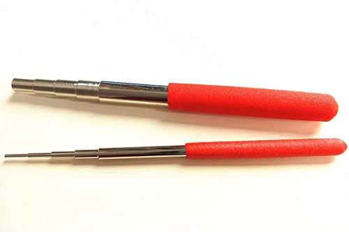 Wire Looping Wrapping Step Mandel Steel Round Bead Working Loop Jump Ring Metal Jewelry Forming Tool with 2pcs and 10 Sizes