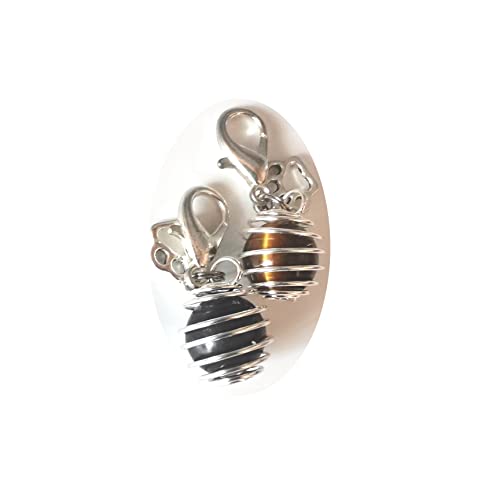 crystal pet collar charms,cat collar charms, dog collar charms - color: Shungite + Tiger Eye