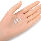 10pcs Adabele Authentic Sterling Silver 12mm Italian Rectangle Lobster Trigger Clasps Open Jump Ring Hypoallergenic Nickel Free for DIY Jewelry Making SS25-CC - color: Sterling Silver, size: 12mm (0.47") - 10pcs