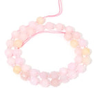 8mm Faceted Natural Morganite Stone Loose Round Semi Gemstone Beads for Bracelet Necklace Jewelry DIY Making - color: Morganite-1