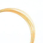 BEADIA 18K Gold Plated Wire 0.6mm 5 Meters Bead Cord for Bracelet Necklace Charm Beading Jewelry Making Findings - size: 0.6mm, style: 18K Gold