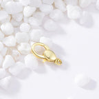 14K Gold Jewelry Clasp Necklace Extender Clasp Bracelet Extension Connector for DIY Necklace Bracelet Anklet Jewelry Making (Style 10) - size: Style 10-Yellow