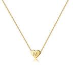 Turandoss Mothers Day Gifts for Mom Wife - Dainty 14K Gold Plated Heart Initial A-Z Pendant Letter Heart Necklace Birthday Mothers Day Gifts for Women Girls - style: M
