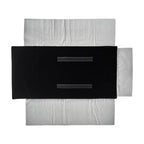 Portable Jewelry Roll Secure Ring Pouch Foldable Rings Case Ideal Ring Holder Case for Travel Enthusiast - color: Black (Gray Velvet inside)