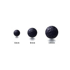 150PCS 6MM Black Lava Bead Natural Volcanic Gemstones Round Loose Beads for DIY Jewelry Making Energy Healing Power Stones - color: Black Lava Volcanic, size: 6mm