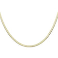HARFINGTON Herringbone Necklaces Stainless Steel Snake Chain Necklace Adjustable Flat Chain for Women Jewelry Gift - color: Gold, size: 22" x 0.2"